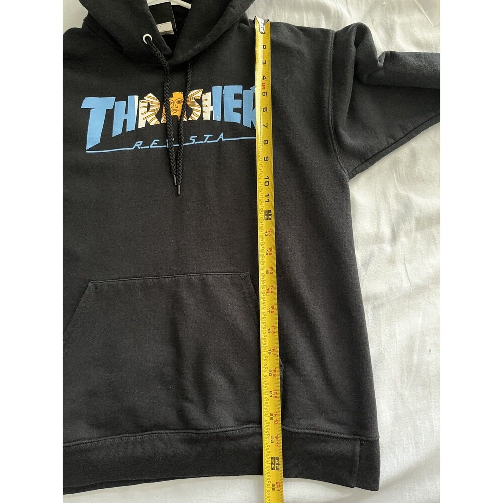Thrasher Hoodie Sweatshirt Pullover Revista Argentina Black Size Small Skater - Picture 7 of 9